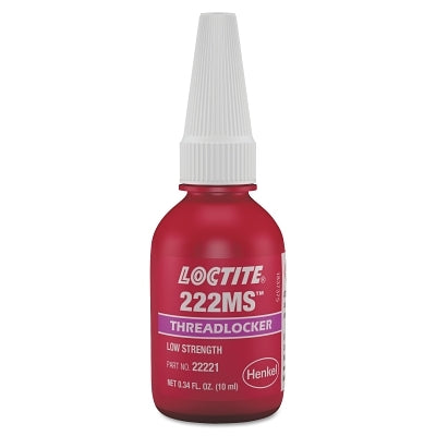 Loctite 135333 Threadlocker 222MS Low Strength Small Screw 10 mL