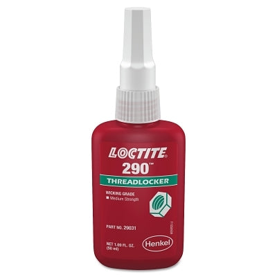 Loctite 135392 290 Threadlocker Low Viscosity Medium High Strength Wicking Grade Bottle 50 mL