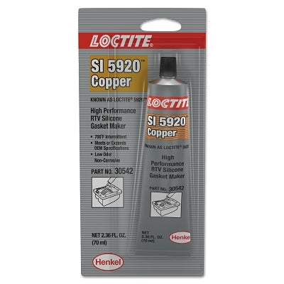 Loctite 198818 Oil-Resistant RTV Silicone Gasket Maker 70 mL Copper