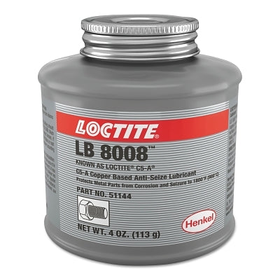 Loctite 234259 LB 8008 C5-A Copper Based Anti-Seize Lubricant 4 oz Can