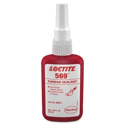 Loctite 135492 Thread Sealant 569 Hydraulic Sealant 50 mL Bottle Brown