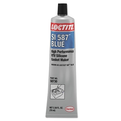 Loctite 135504 Low Odor Noncorrosive RTV Silicone Gasket Maker 70 mL Blue Temp Range -75 to 500 Degrees F