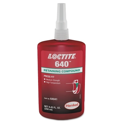 LOCTITE 135521 640 Retaining Compound Med Strength High Temp 250mL Bottle