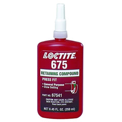 Loctite 135533 675 Retaining Compound Medium Strength 250 mL Bottle Green 3000 psi