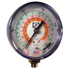 JB Industries M2-830 3-1/8 in. Compound Gauge, Illuminating Standard - R22/R407C/R410A