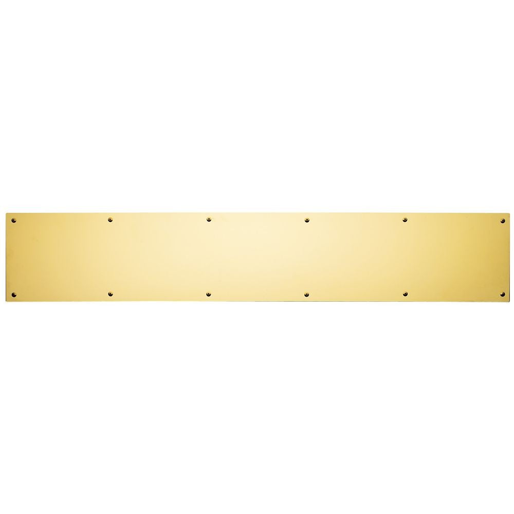 IVES Ives 84003534 Kick Plate Bright Brass 5 X 34 Inches