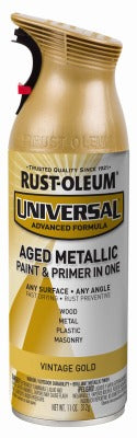 RUST-OLEUM Rust-oleum 342918 Vintage Gold Metallic Spray Paint 11 Oz