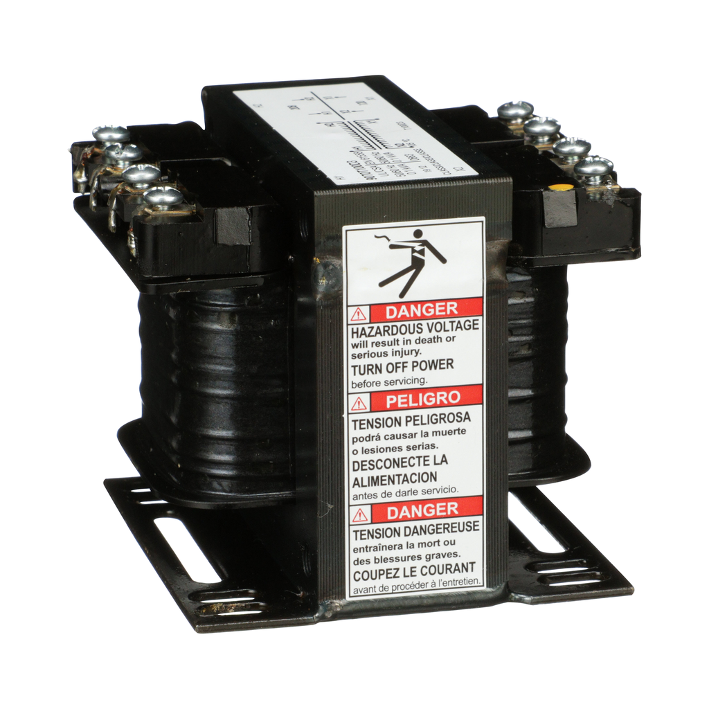 Square D 9070T100D3 100VA Control Transformer 208VAC to 120VAC 1-Phase