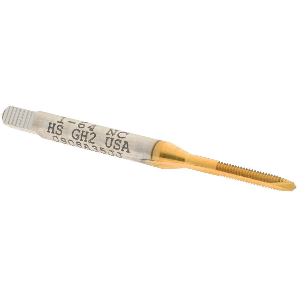 HERTEL Hertel K008017AS25 Spiral Point Tap 1-64 Unc Tin Hss