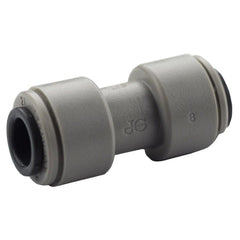 John Guest PM0408S Speedfit 5/16 in OD Tube Straight Plastic and Acetal Copolymer Bulkhead Union Connector