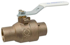 NIBCO NJ83XHD S-585-66-LF 2 in DZR Silicon Bronze Full Port Solder 600# Ball Valve