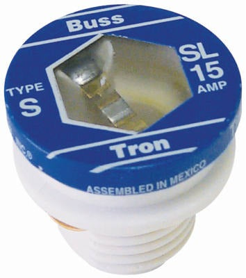 BUSSMANN Cooper Bussmann SL-15PK4 Type Sl Plug Fuse 15A 4 Pack