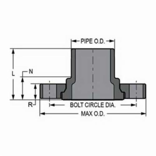 Spears 856-040C CPVC VAN STONE FLANGE SPIGOT CL150