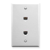 ICC Icc ic630e66wh 2 Port Voice Faceplate White