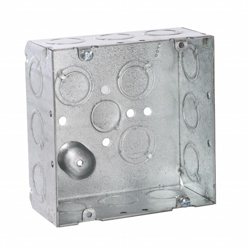 MULTIPLE MULTIPLE 257 Square Box 4-11/16 inches 2-1/8 inches Deep Combo KO