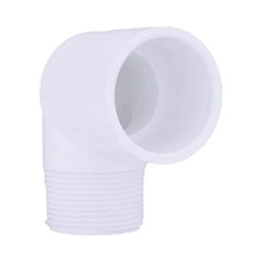 Charlotte Pipe PVC023061200 Plastic Elbow 90 Degree 1-1/4 inch x 1-1/4 inch Male NPT Thread x Socket Schedule 40