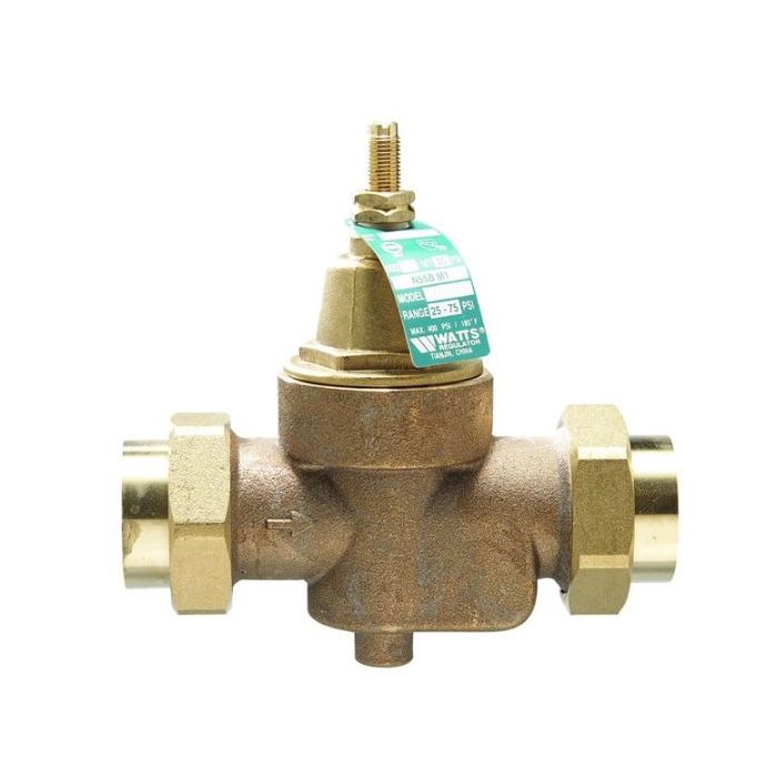 Watts 9589 3/4 In. Fnpt Brass Water Pressure Reducing Valve 3/4 In. Fnpt