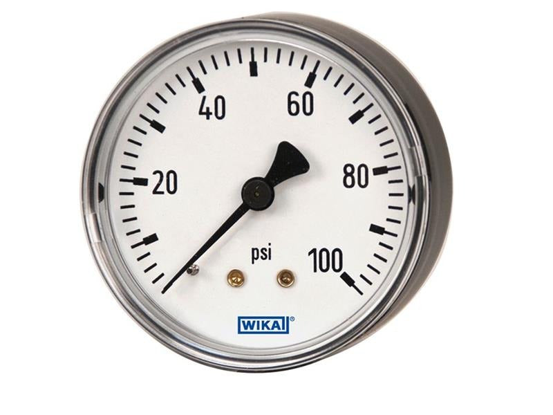 WIKA Wika 9311909 Hydraulic Gauge 2-1/2 in Face Diameter (Center Back Mount)