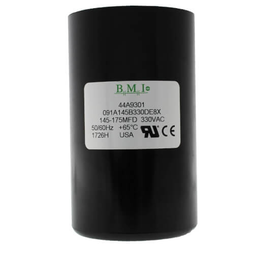 Lennox 44A93 Capacitor with Resistor 145-175MFD 330V