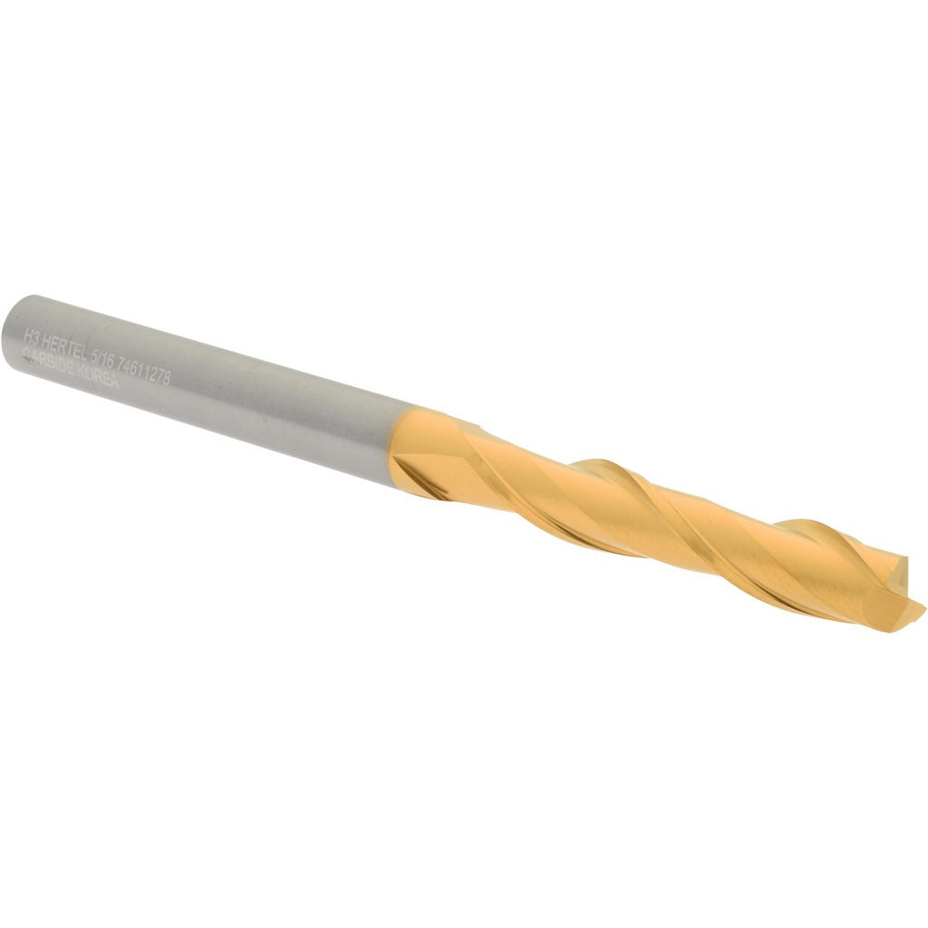HERTEL Hertel 750753 Square End Mill 5/16 in 2 Flute Solid Carbide
