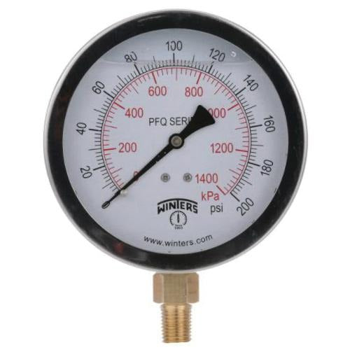 WINTERS INSTRUMENTS Winters Instruments PFQ805 Stainless steel liquid-filled gauge (2-1/2 inches dial)