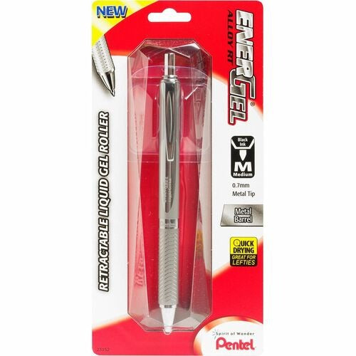 PENTEL Pentel PENBL407BP Energel Alloy Retractable Gel Pen