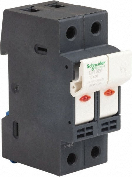 SCHNEIDER ELECTRIC Schneider Electric DF102V 2-pole Din Rail Fuse Holder 600V 32A