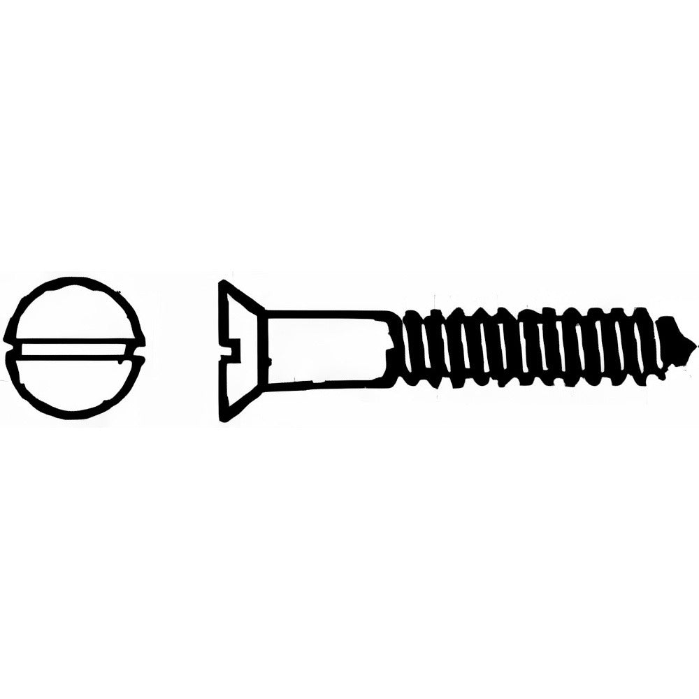 VALUE COLLECTION Value Collection R63644441 Flat Head Wood Screw No. 10