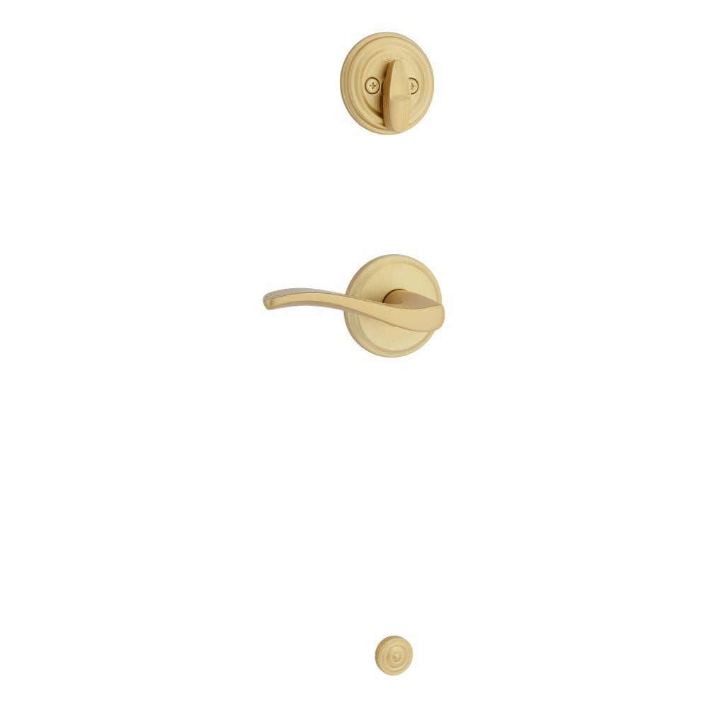 KWIKSET Kwikset 966SELRH-4.UNIV Sedona Lever Handleset Trim Satin Brass