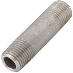 Merit Brass 4504-200 Pipe Nipple 1/4 in x 2 in L MNPT 304L Stainless Steel SCH 80/XH