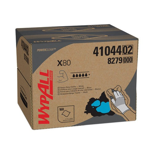 KIMBERLY-CLARK Kimberly-Clark KCC41044 WypAll X80 Wipers (12.5 x 16.45, 160/Box)