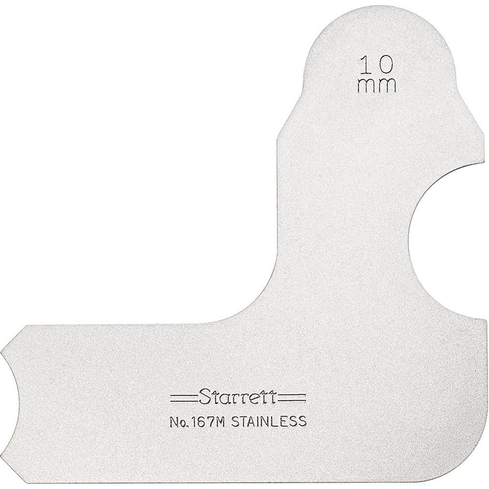STARRETT Starrett 55811 Radius Gage 10mm Stainless Steel