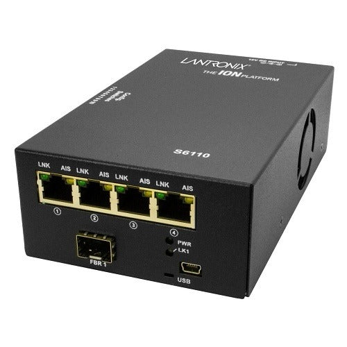 LANTRONIX Transition Networks S6110-1040-NA 4x T1/E1 Ion Converter