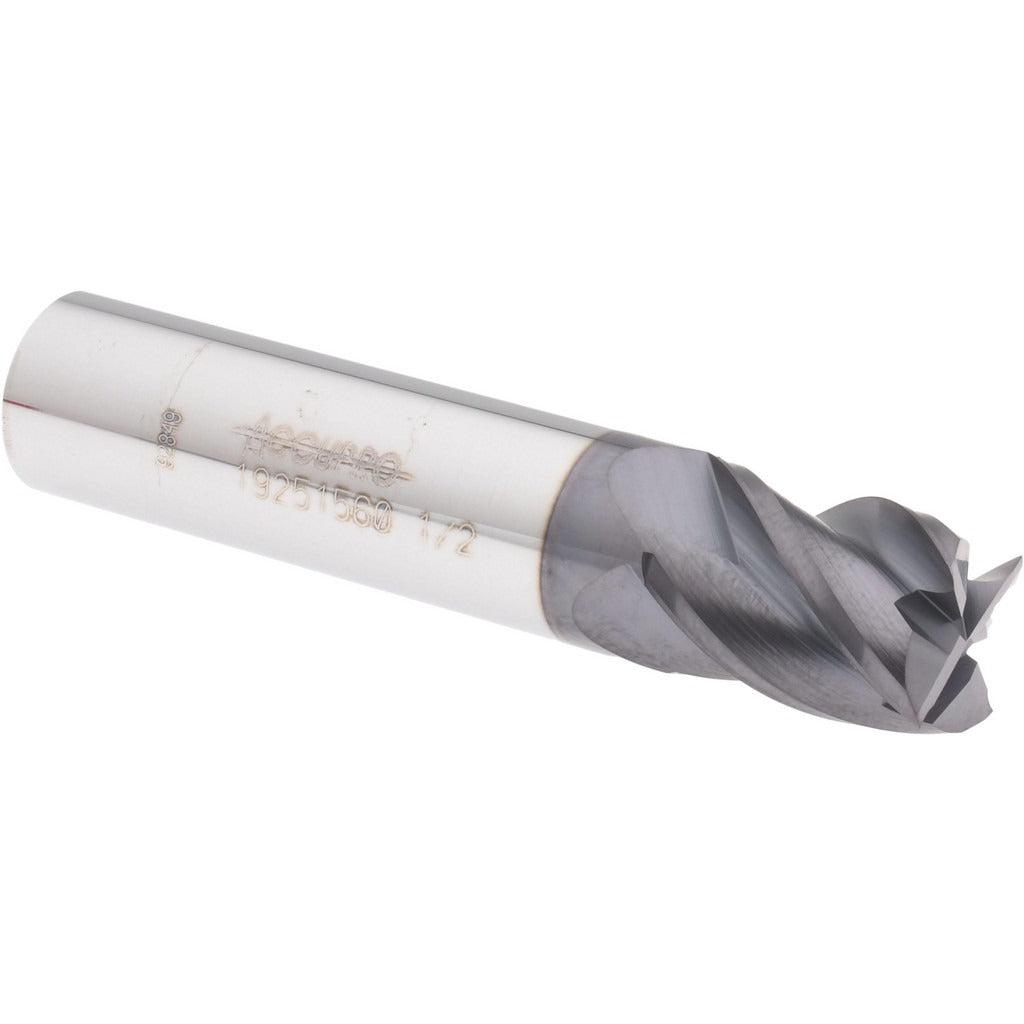 ACCUPRO Accupro 14505813 Square End Mill 0.5in 4 Flute Solid Carbide