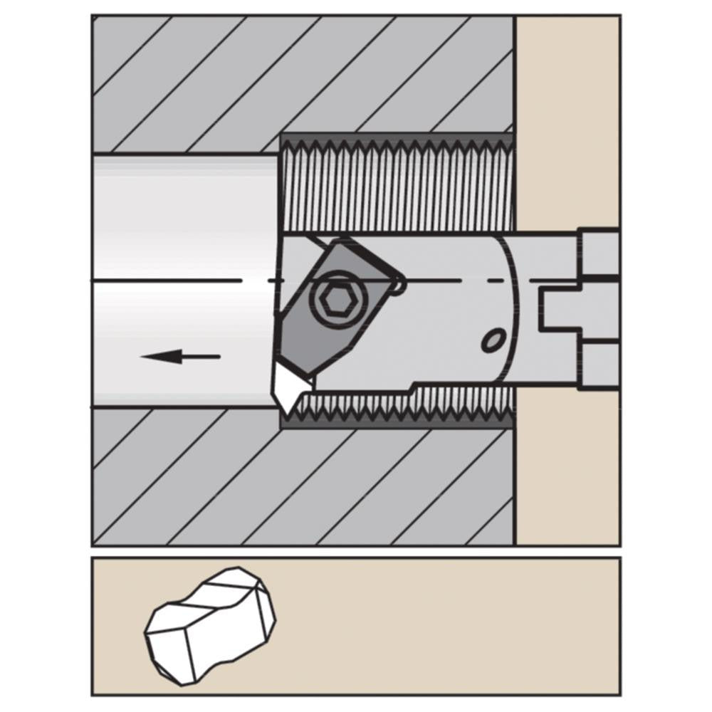 WIDIA Widia 3632114 Indexable Threading Toolholder 5/8 in Shank