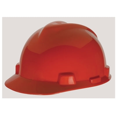 MSA 10034022 V-Gard 500 Protective Cap 4 Point Fas-Trac Suspension Red