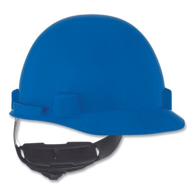 MSA 10074068 SmoothDome Slotted Hard Hat Cap Style 4-Point Fast-Trac III Blue