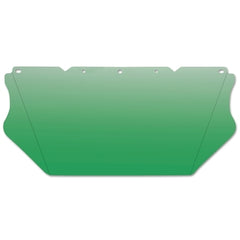 MSA 10115842 V-Gard Visor General Purpose Polycarbonate Green Tint Antifog/Antiscratch Contoured 8 x 17 x 0.06 Impact-Rated Replaceable UV-Protected Hard Hat Accessory