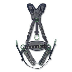 MSA 10195207 V-FIT Derrick Harness Chest and Hip D Rings Super Extra Large Tongue Buckle Leg Straps