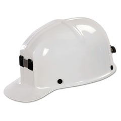 MSA 475336 Comfo-Cap Safety Hard Hat with Fas-Trac III Ratchet Suspension | Standard Size, White