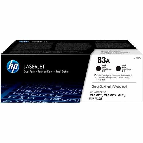 HP Hewlett-packard HEWCF283AD Black Toner Cartridge 2-pack