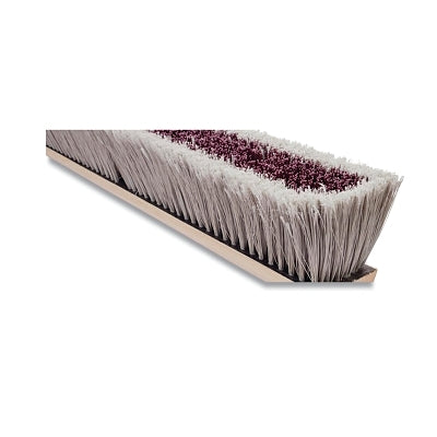 Magnolia Brush 3524-LH No. 35 Line Floor Brush 24 in Coarse BR Plastic Silver Flagged-Tip Less Handle