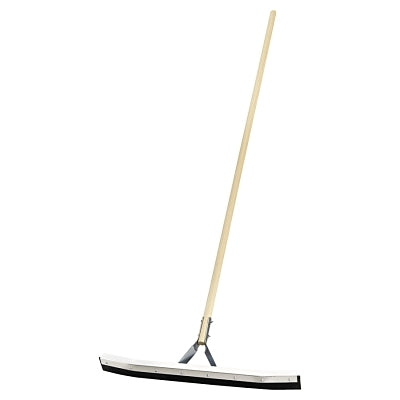 Magnolia Brush 4624 Non-Sparking Floor and Driveway Squeegee 24 In Black Rubber Includes Steel Bracketed Handle