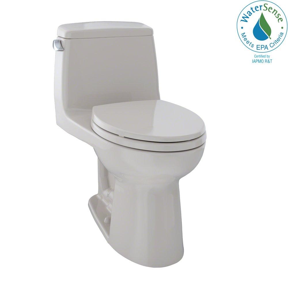 TOTO MS854114EL#12 Eco UltraMax One-Piece Elongated 1.28 GPF ADA Compliant Toilet, Sedona Beige