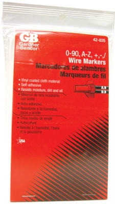 GARDNER BENDER Ecm Industries Llc 42-035 Wire Markers 450 Adhesive Cloth Strips