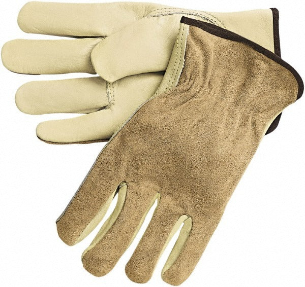 MCR SAFETY Mcr Safety 3205S Leather Work Gloves Womens Medium