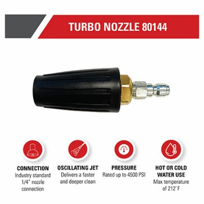 SIMPSON Fna Group 80144 Turbo Nozzle 4500 Psi Quick Connect