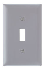 Pass & Seymour TP1GRY Standard Wallplate 1 Gang 5-1/2 in H x 2-3/4 in W