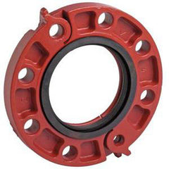 Victaulic C060341PM0 Style 341 Vic-Flange 6 x 1 in. Flanged 250 psi Alkyd-Phenolic Primer Ductile Iron Coupling with Rubber Gasket