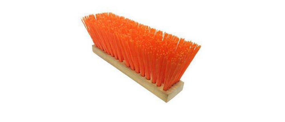 Magnolia Brush 1316-O Wood and Plastic Floor Broom 16 inches in Orange